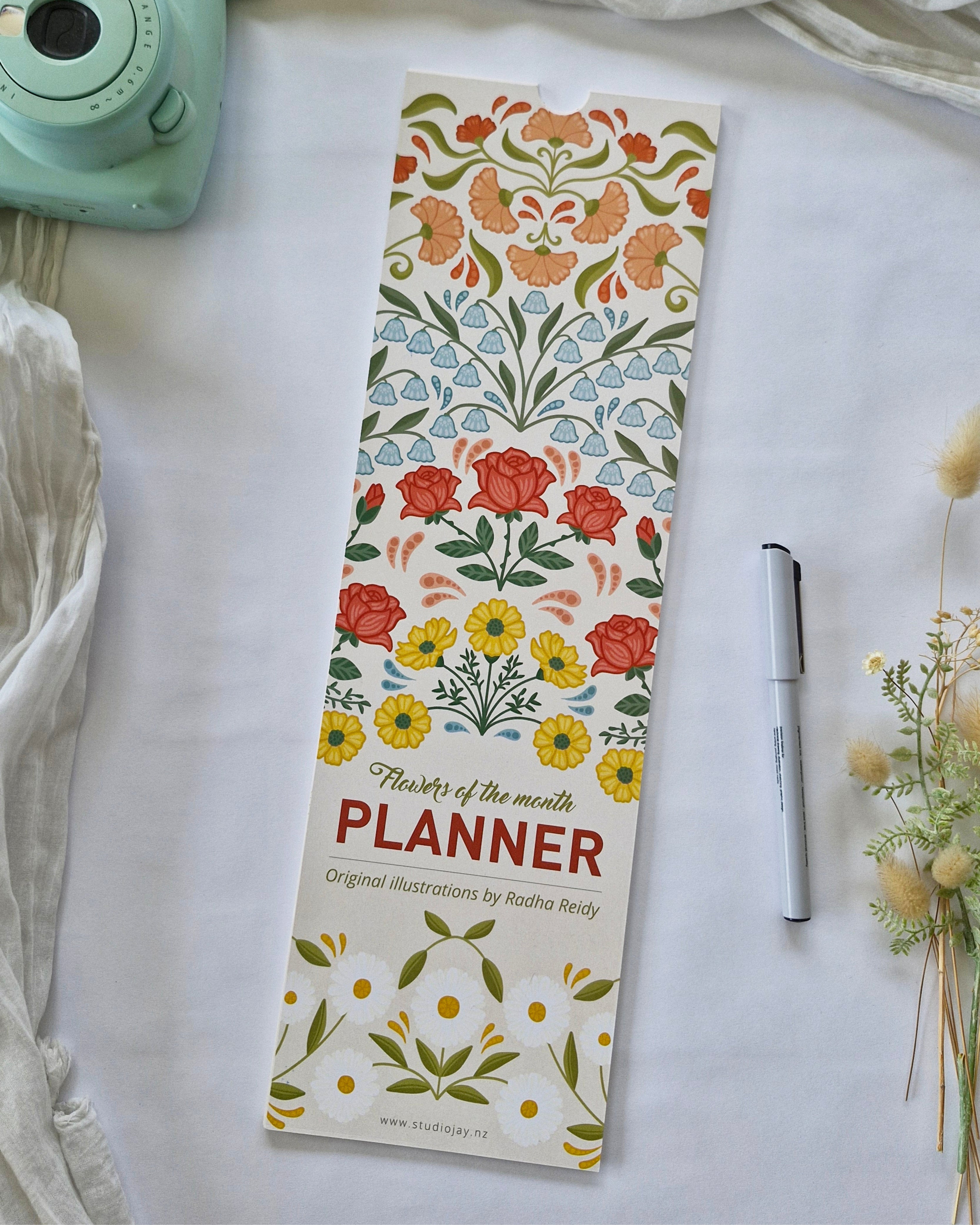 Flowers of the month - monthly planner – Studio Jay