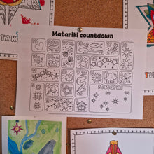Load image into Gallery viewer, Matariki countdown colouring in | FREE digital file