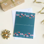 Season's Greetings • Floral greeting card