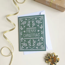 Load image into Gallery viewer, Merry Christmas • Leaf greeting card
