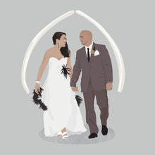 Load image into Gallery viewer, Custom wedding portrait
